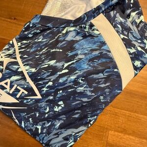 Silver Bait Performance Fishing Shirt‎ Mens 4X Long Sleeve Blue Graphic Top